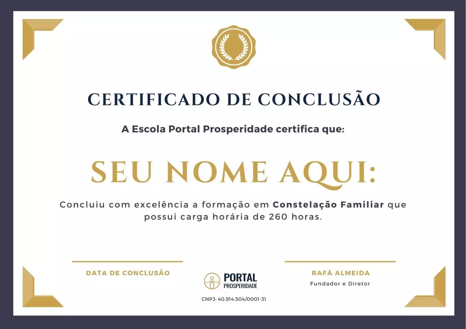 Curso de Constelação Familiar - Certificado